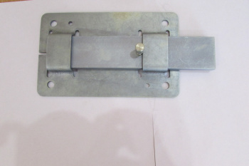 Задвижка дверная плоская ЗД1-3 прямоуг.ригель Киров *1/14