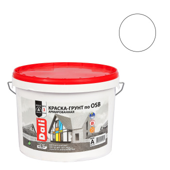 Краска-грунт акриловая 12 кг по OSB DALI, для внутренних и наружных работ