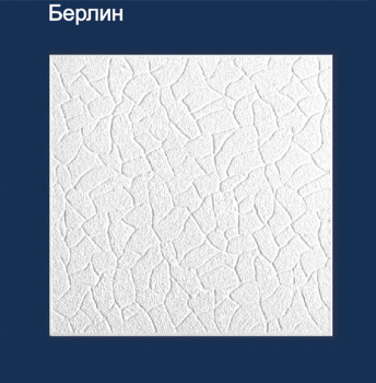 Плитка потолочная 50х50 см СОЛИД Берлин, 2 м², белый Плитка потолочная 50х50 см СОЛИД Берлин, 2 м², белый