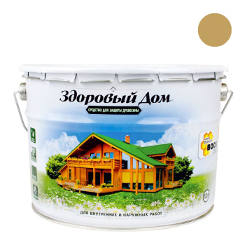 Средство для защиты древесины Здоровый дом, 10 л, дуб