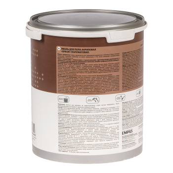 Эмаль акриловая для пола темно-серая полуматовая 2,3 кг Ореол *1/4/216