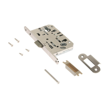 Защелка врезная с фиксацией APECS 5300-P-WC, цвет никель матовый