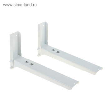 Кронштейн 02М, для микроволновой печи, регулируемый, до 40 кг, 300-420 мм, белый *10