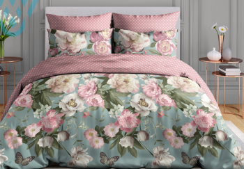 Постельное белье 2сп-М бязь Василиса 21189/1 Аликанте, наволочки 70*70 - 2шт *1/6