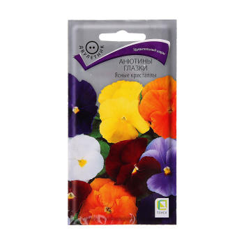 Семена Анютины глазки Ясные кристаллы смесь 0,2гр ПОИСК *10/200