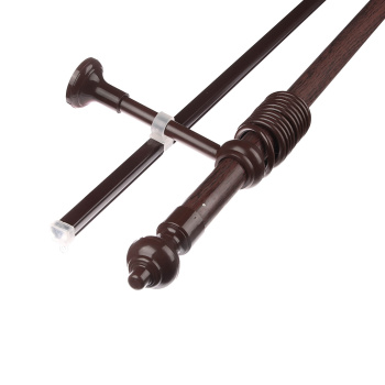 Карниз круглый d28мм Орех + U-шина 3,0 Магеллан *5