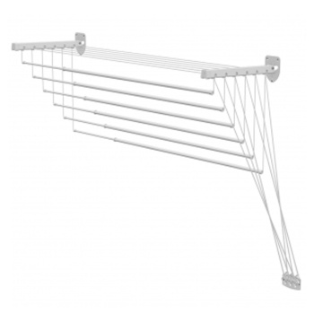 Сушилка для белья настенная "LIFT" 5-рядная, шир.1,6м регул. по высоте Белая Lakmet