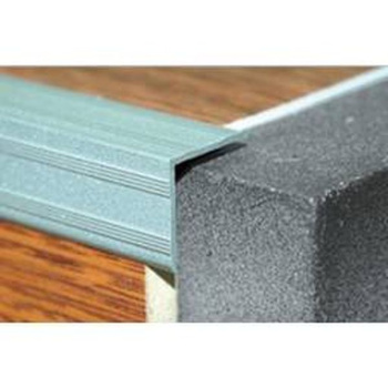 Порог-угол внешний 20х20х1800 мм Лука ПУ 05, серебро люкс