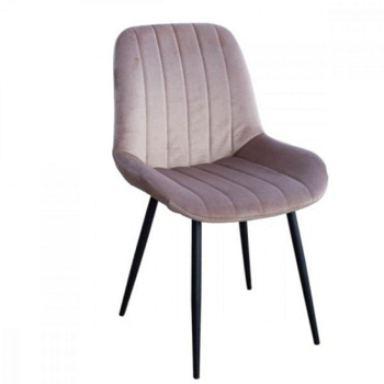 Кресло МАРТИН-лайт 520x400xh890 велюр КОНФЕТТИ сильвер+ металл.каркас ДИАМЕТР трубы 25 мм ЧЕРНЫЙ*4