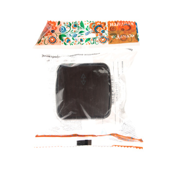 Выключатель Дача ОП 1кл. венге на 2 направления 10А Народная SQ1824-0043