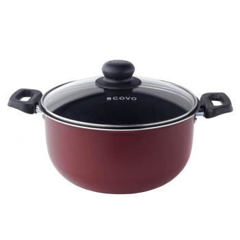 Кастрюля алюм.а/приг. Scovo "Expert" 2,5л d20см Cтекл.кр.  СЭ-006 *1/4