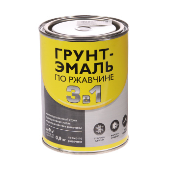 Грунт-эмаль 0.7 кг по ржавчине Первая Цена, серая Грунт-эмаль 0.7 кг по ржавчине Первая Цена, серая