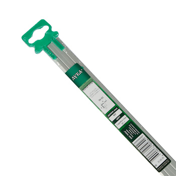 Порог-угол внешний 24х18х900 мм Лука ПУ 03, серебро люкс