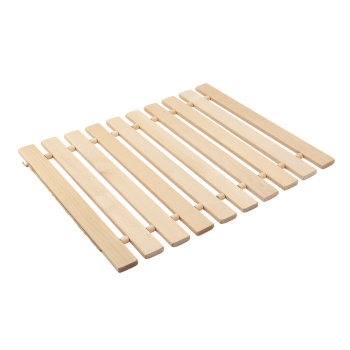 Коврик деревянный, липовая рейка 41,5х35 см, "Банные штучки" *1