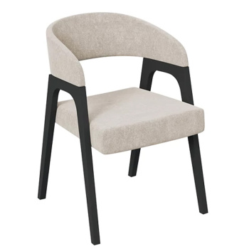 Кресло Техас 1-W-101 №208 560х530xh760 крем/черное дерево*1