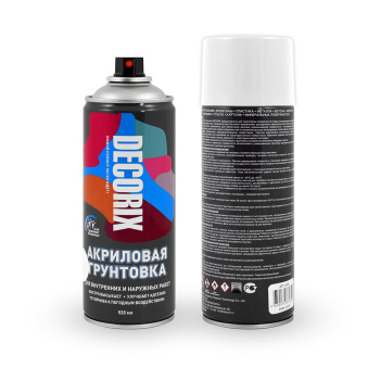 Грунт-аэрозоль акриловый белый 520/200 мл DECORIX (А824) *1/12 Грунт-аэрозоль акриловый белый 520/200 мл DECORIX (А824) *1/12