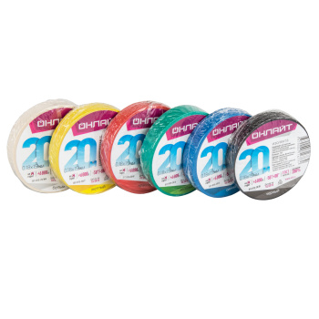 Изолента ОНЛАЙТ OIT-B15-20/Y ПВХ желтая 71679 *10/200