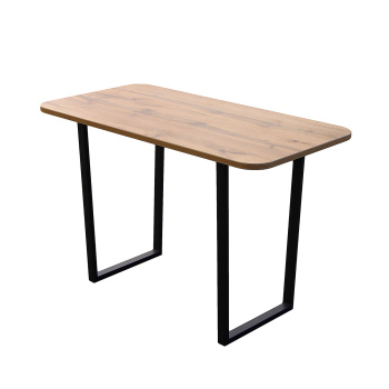 Стол обеденный прямоугольный нераздв.ЭКСИ 1150мм*590мм ДУБ ВОТАН+опора трапецивид. мат.черный*1