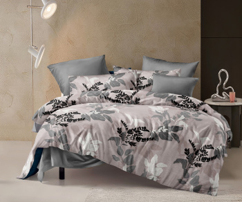 Постельное белье 2сп-М сатин Орхидея 2437, наволочки 70*70 - 2шт *1/6