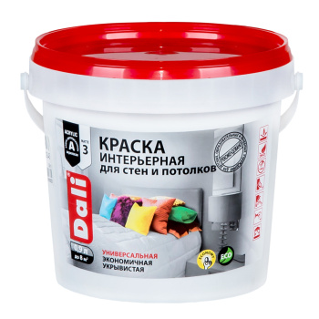 Краска акриловая 0.9 л для стен и потолков DALI