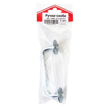 Ручка-скоба 100мм-3 цинк(индивидуальная упаковка) ДомоСтрой *10/100 Ручка-скоба 100мм-3 цинк(индивидуальная упаковка) ДомоСтрой *10/100