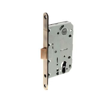 Защелка врезная п/ручку и цил.мех. БРОНЗА БЕСШУМНАЯ 5300-P-AB Code Deco *1/40