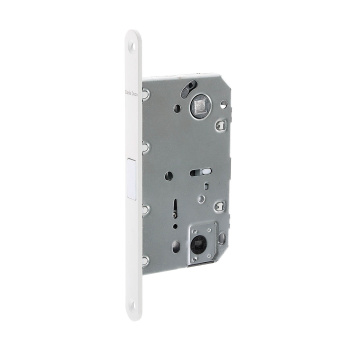 Защелка врезная п/ручку и фиксатор БЕЛЫЙ матовый БЕСШУМНАЯ 5300-MC-WC-WM Code Deco *1/40