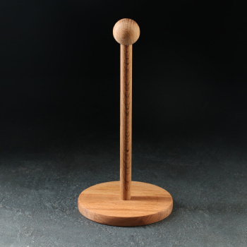 Подставка-держатель д/бумажных полотенец настольный дерев., выс.250мм арт.6758203 "Доляна" *1/30