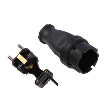 Вилка прямая КАУЧУК Smartbuy 2P+PE 16А 230В IP44 (SBE-16-P07-R) *1/200