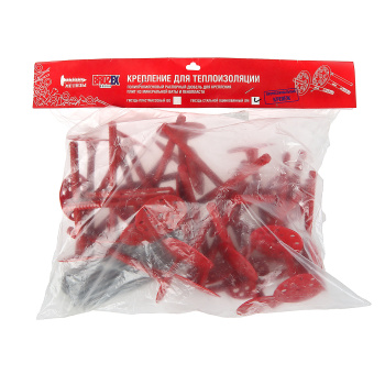 Дюбель 10х140 мм для теплоизоляции BROZEX, металлический гвоздь, 30 шт.