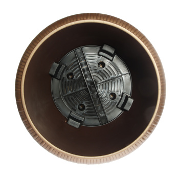 Кашпо пластм. "Lе Jardin"28,8л d верха 450мм h370мм дрен.реш.,прикорн.вент.,Колёса Бронза107-7К*1