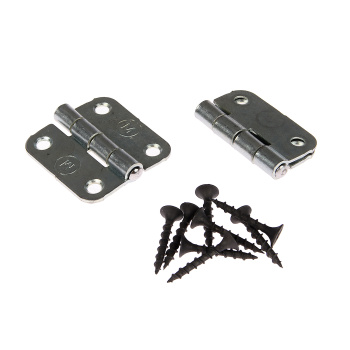 Петля накладная 40мм цинк (комплект 2 шт + саморезы) ДомоСтрой *10/100 Петля накладная 40мм цинк (комплект 2 шт + саморезы) ДомоСтрой *10/100