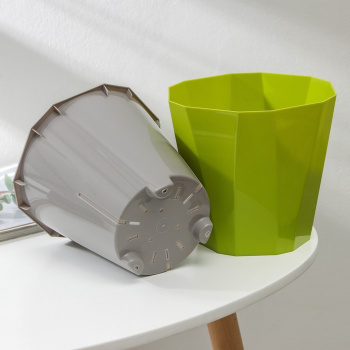 Кашпо пластм. "Палермо" 3,6л d верха 202мм h193мм со вставкой Оливковое С317ОЛВ ("Мартика") *1/16